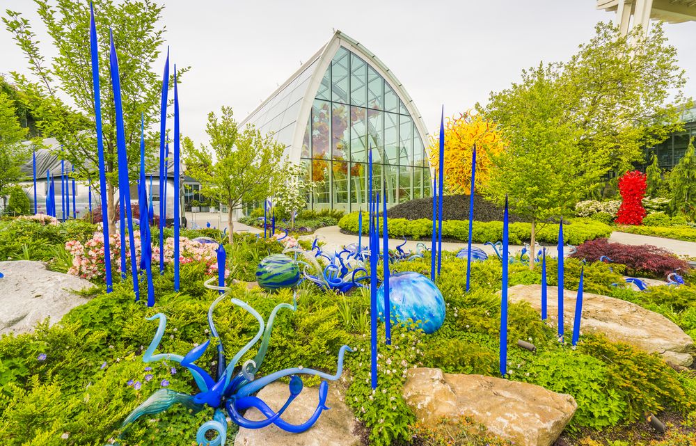 Exterior of the Chihuly Garden and Glass