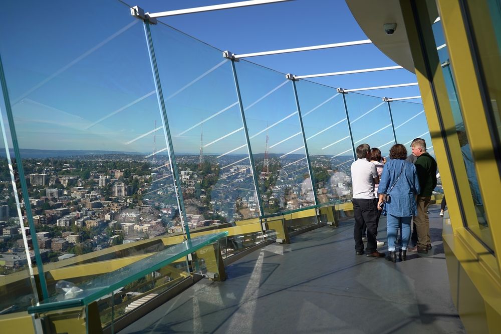 The view from Space Needle's top floor