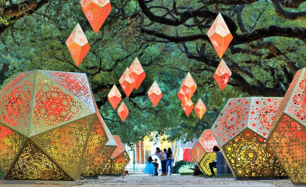 Art installations at Discovery Green