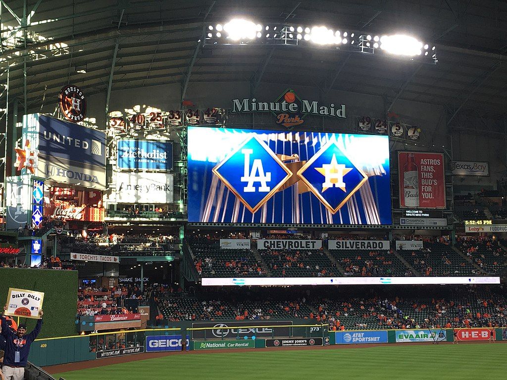 World series game in Minute Maid Park