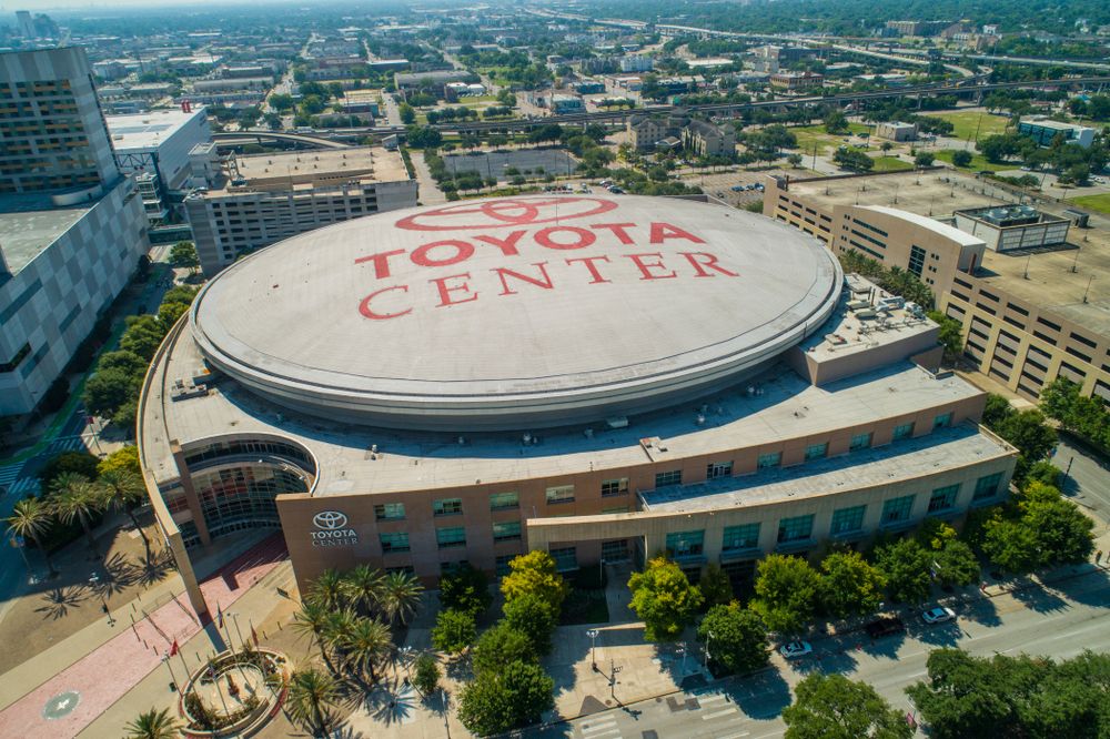 Aerial view of Toyota Center