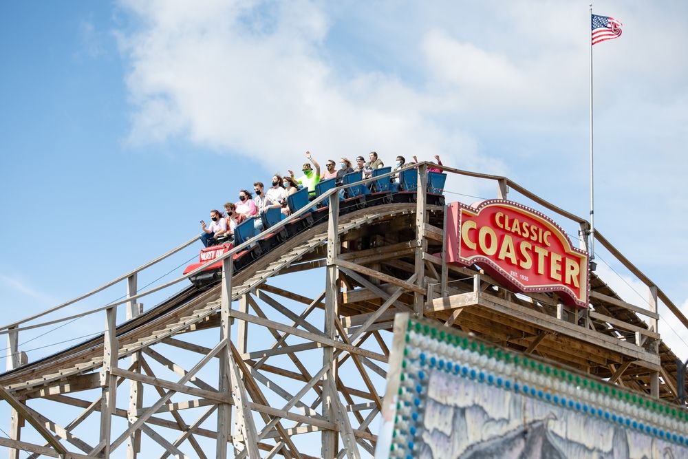Rollercoaster at Washington State Fair