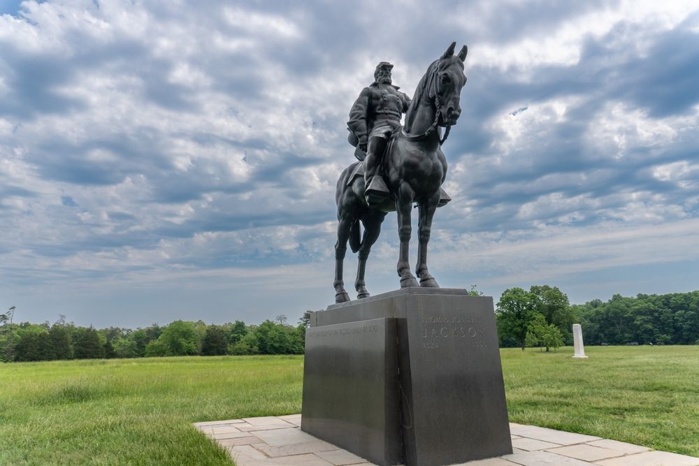 A statue at Manassas National Battlefield Park