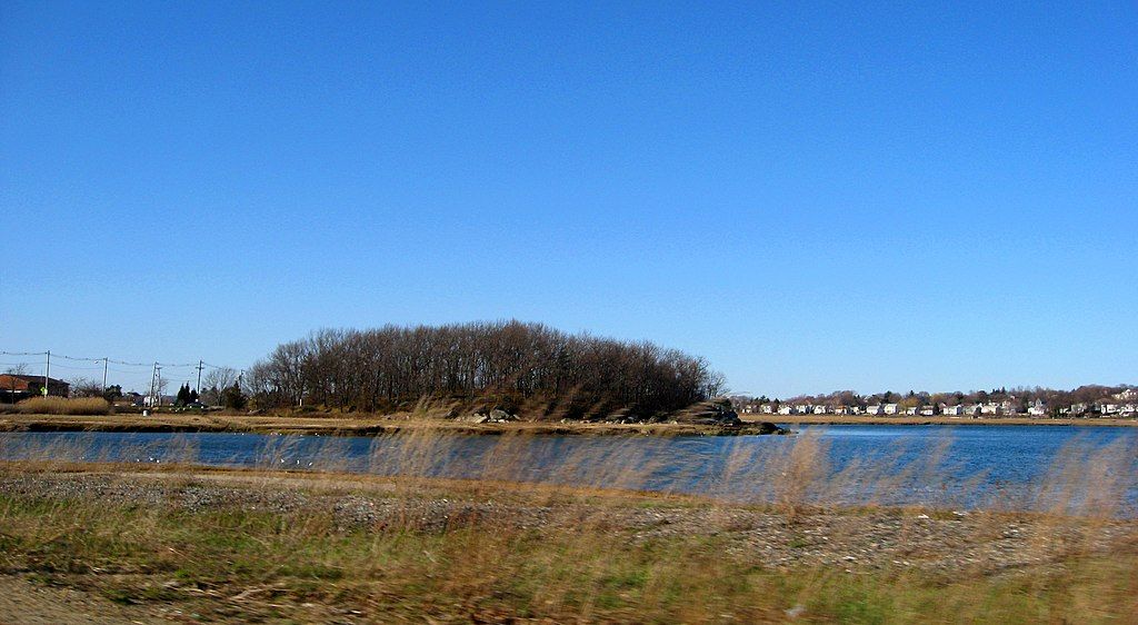 The waters of Moswetuset Hummock