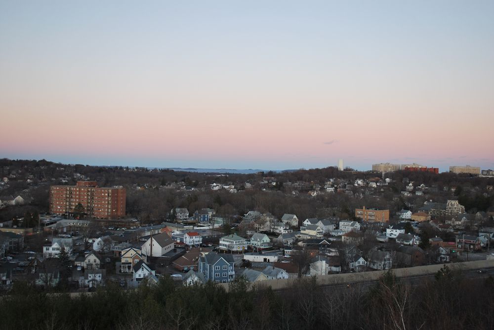 View from Quincy Quarries Reservation