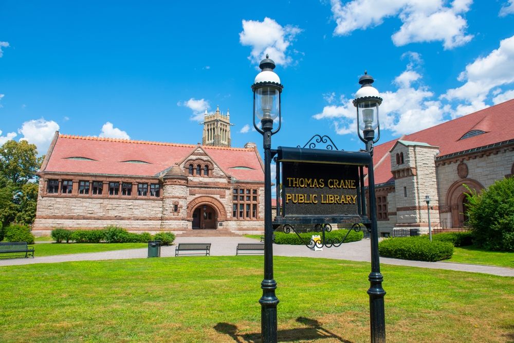Exterior of the Thomas Crane Public Library