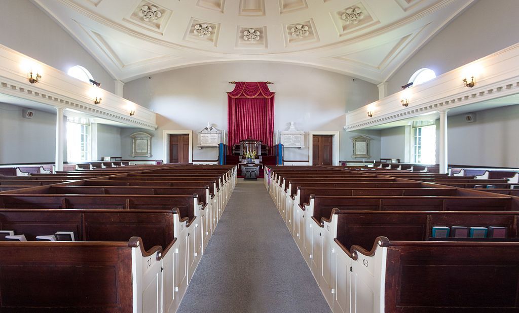 Interior of the United First Parish Church