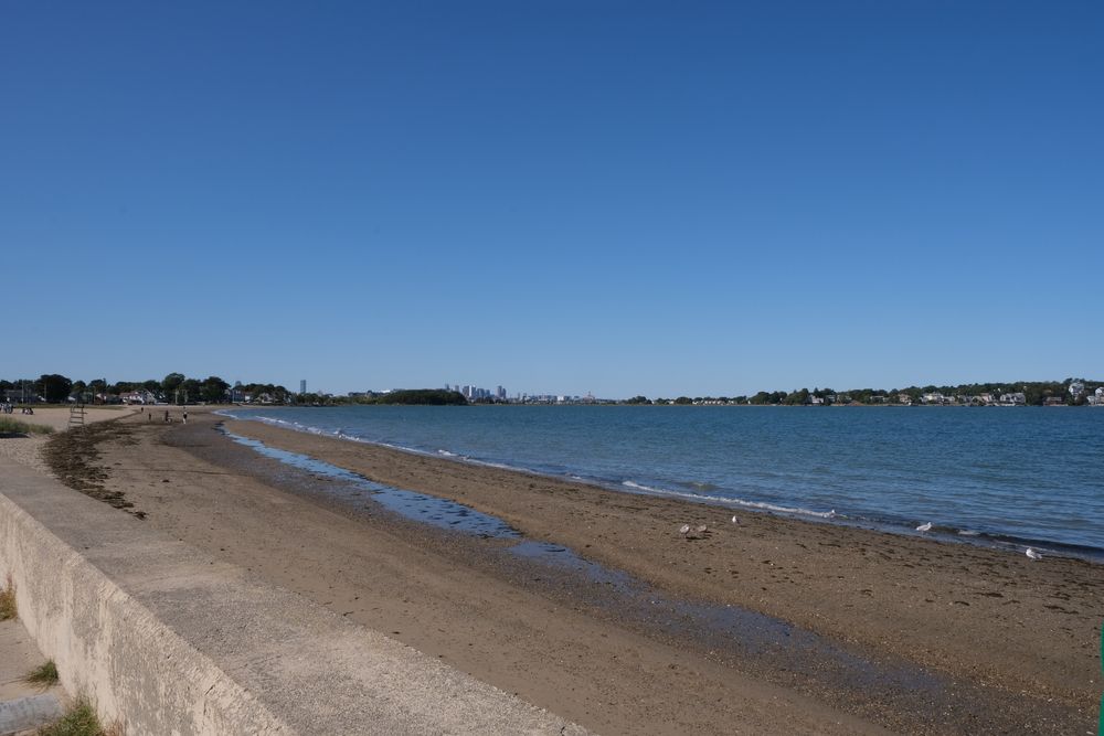 The waters of Wollaston Beach