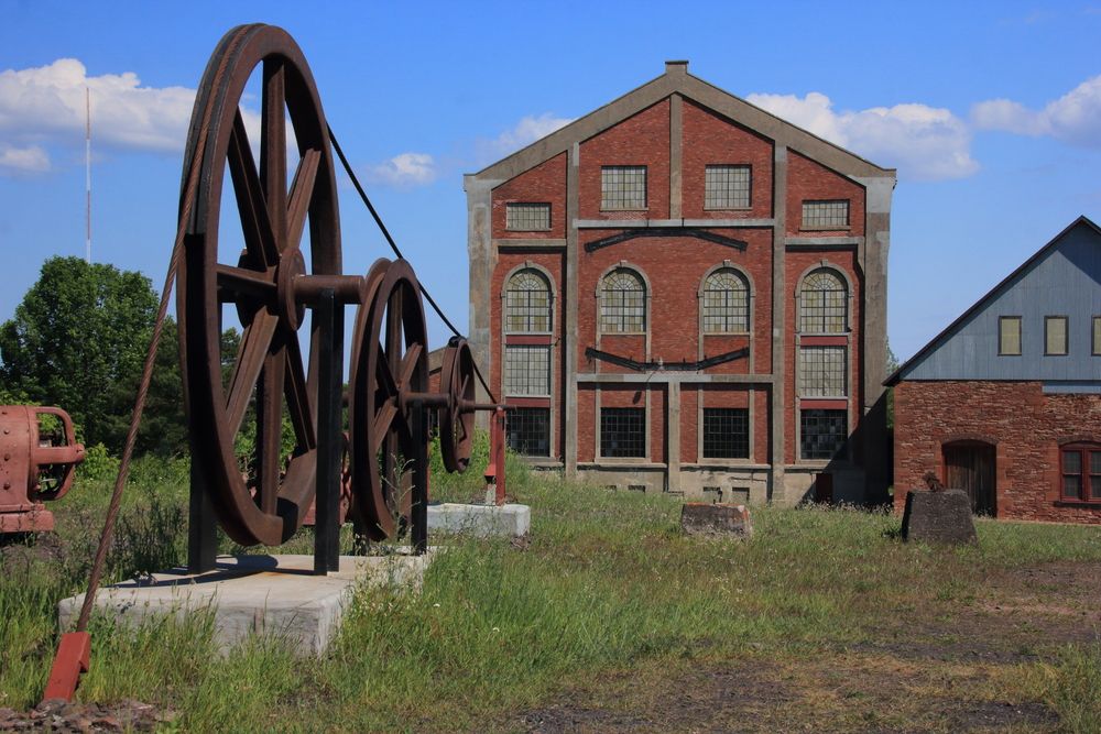 Hoist House and Cable Guides in the Quincy Mine,