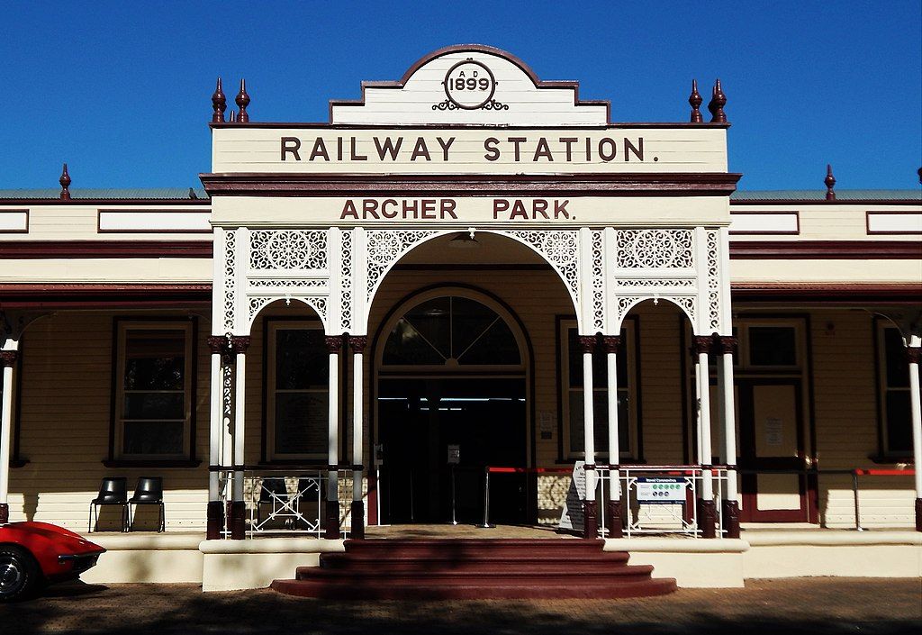 Exterior of Archer Park Rail Museum