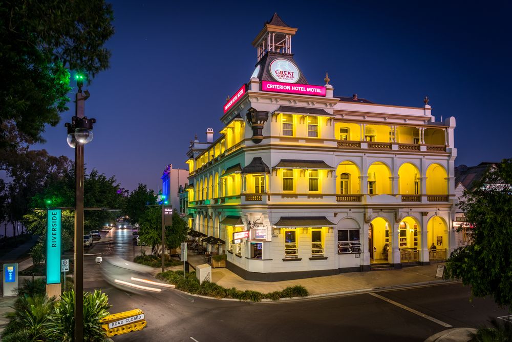 Night view of Criterion Hotel