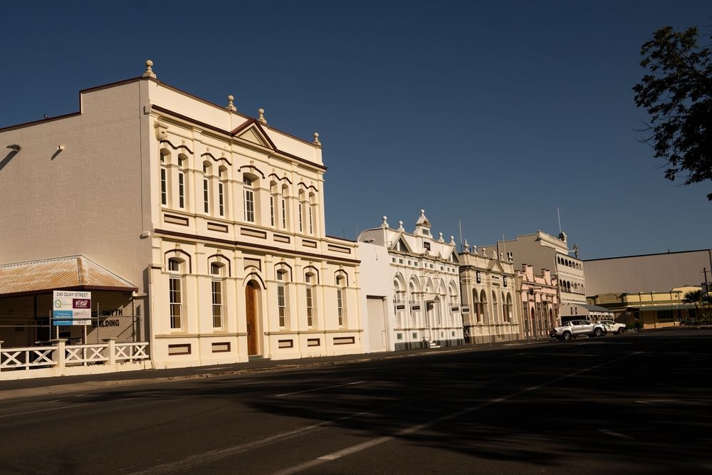 Buildings along Quay Street