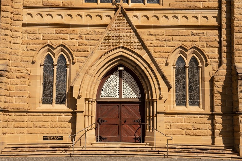 Entrance doors of St Joseph's Cathedral