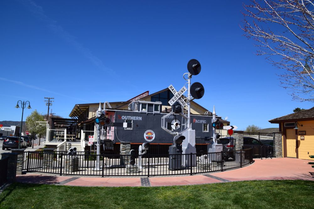 View of Tehachapi Depot Railroad Museum