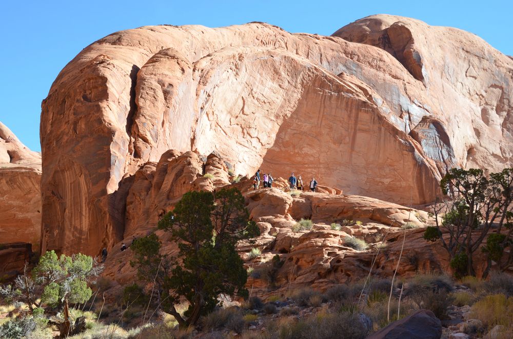 People at Rainbow Bridge National Monument