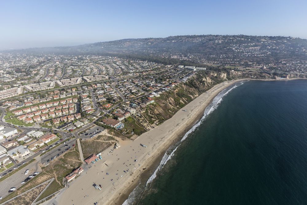 Aerial view of Torrance Beach