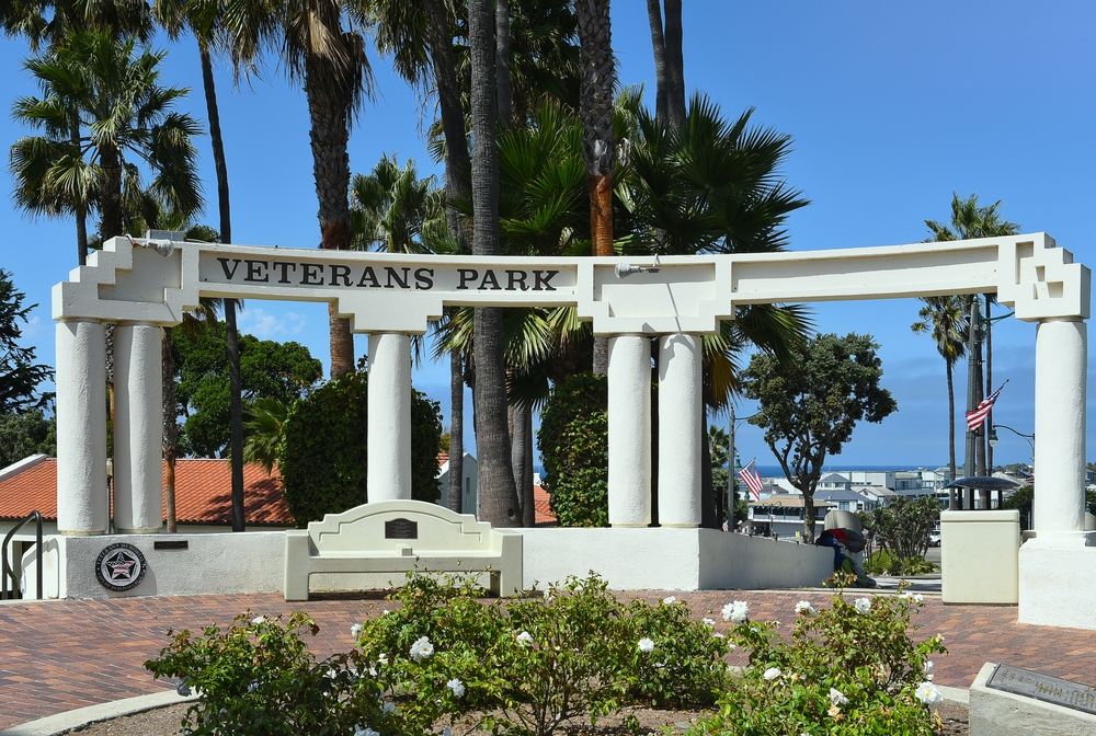 The grounds of Veterans Park