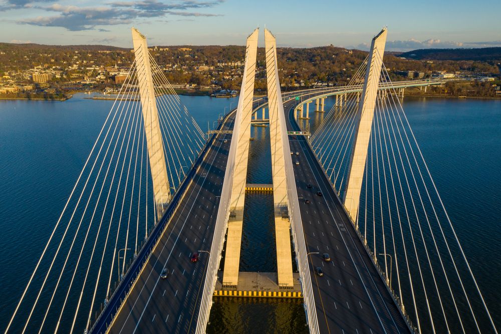 Top down view of Governor Mario M. Cuomo Bridge