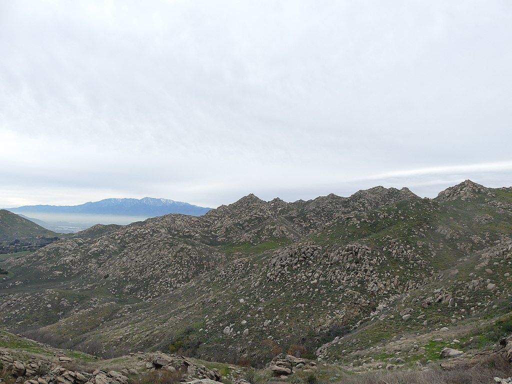 Mountain views from Box Springs Mountain Reserve