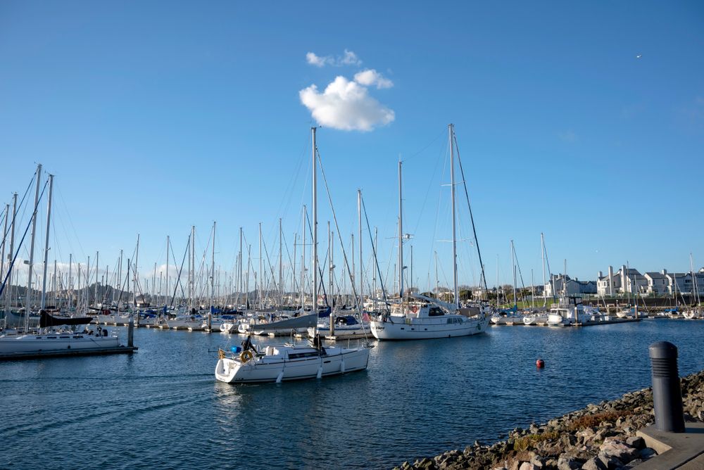 Boats at Marina Bay Park