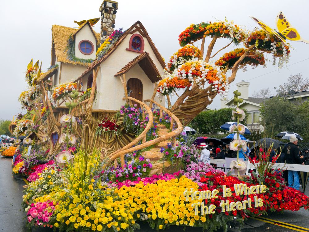 House float at Rose Parade