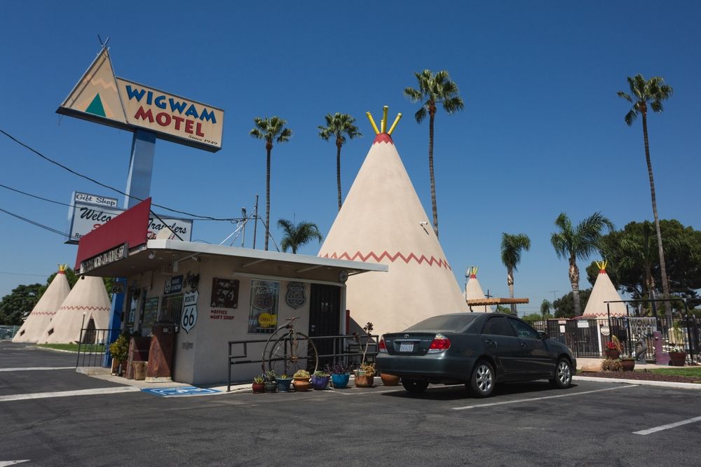 Signage of the Wigwam Motel