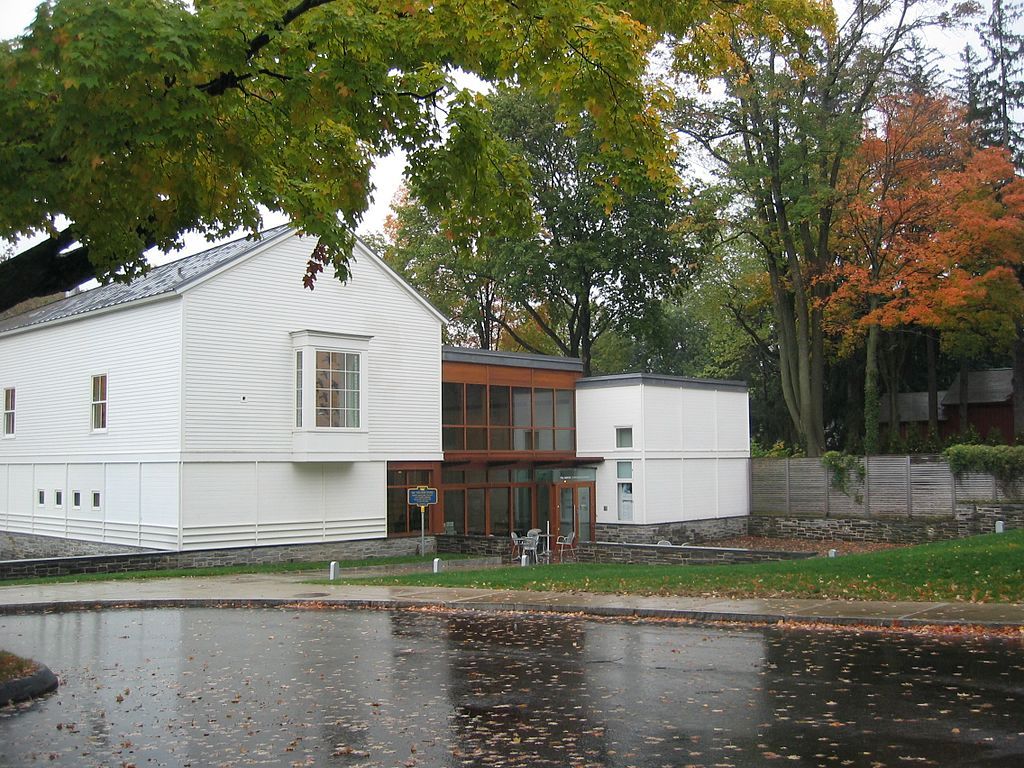 Exterior of the Aldrich Contemporary Art Museum