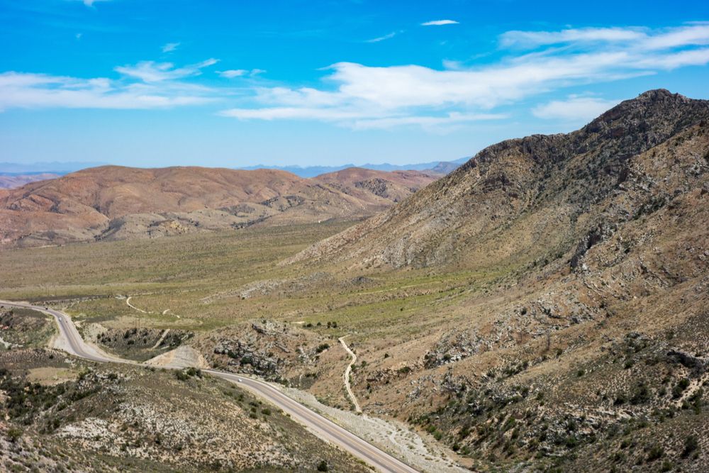 The road of State Route 160