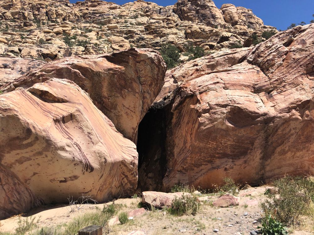 A cave-like opening at Willow Springs