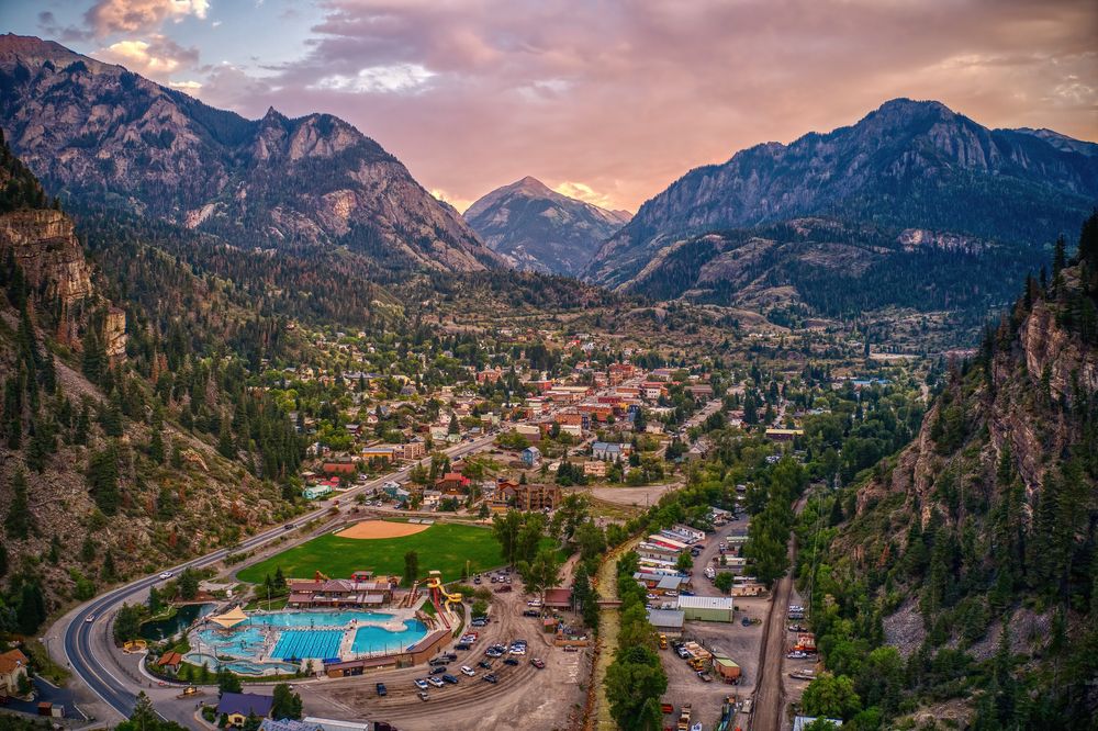 Aerial View of Ouray Hot Springs