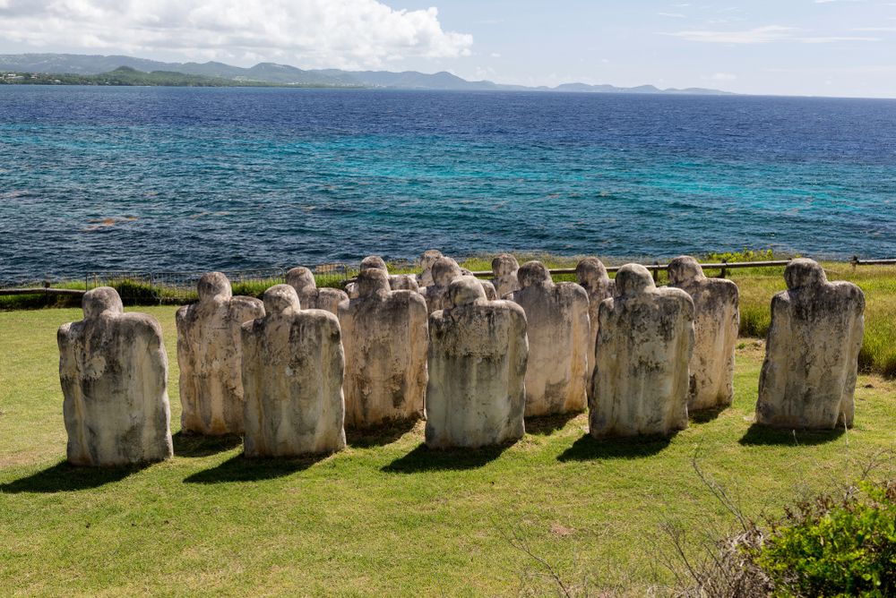 View of Anse Cafard Slave Memorial