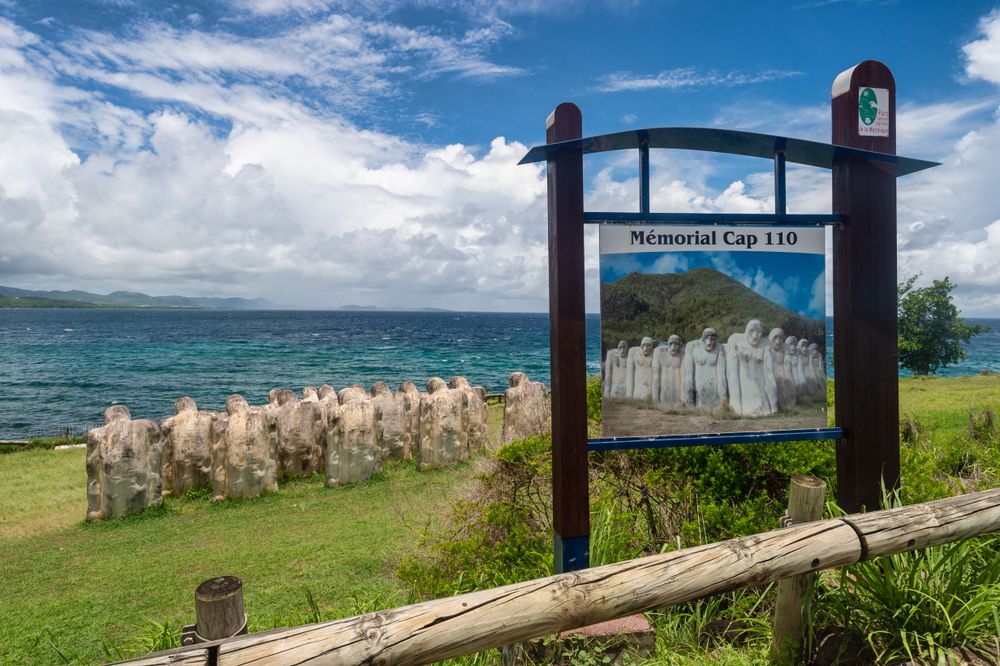 A Sign in Anse Cafard Slave Memorial