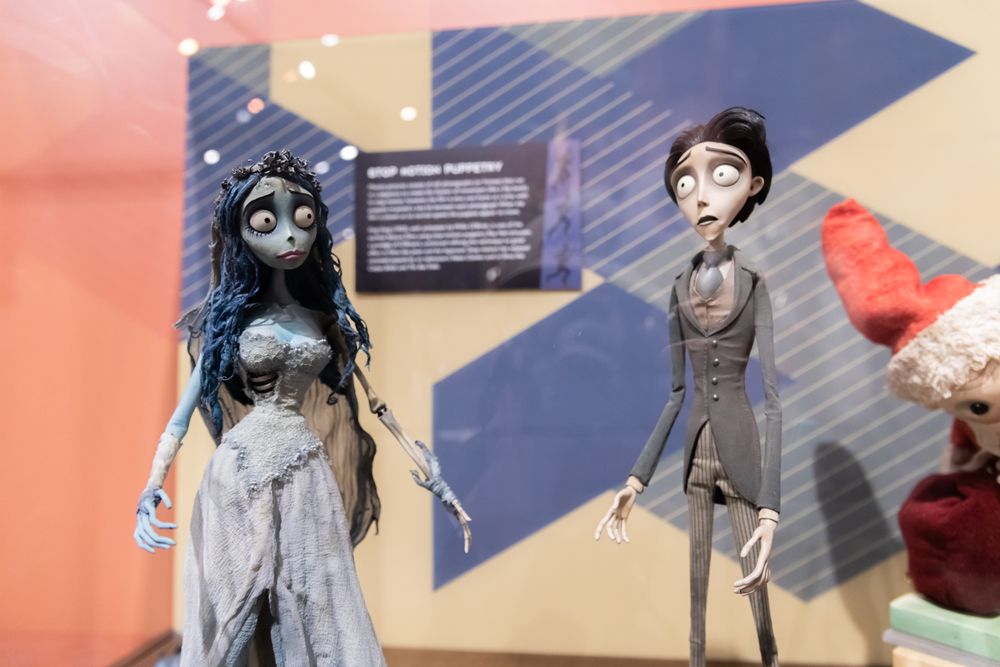 Corpse bride puppets in Center for Puppetry Arts