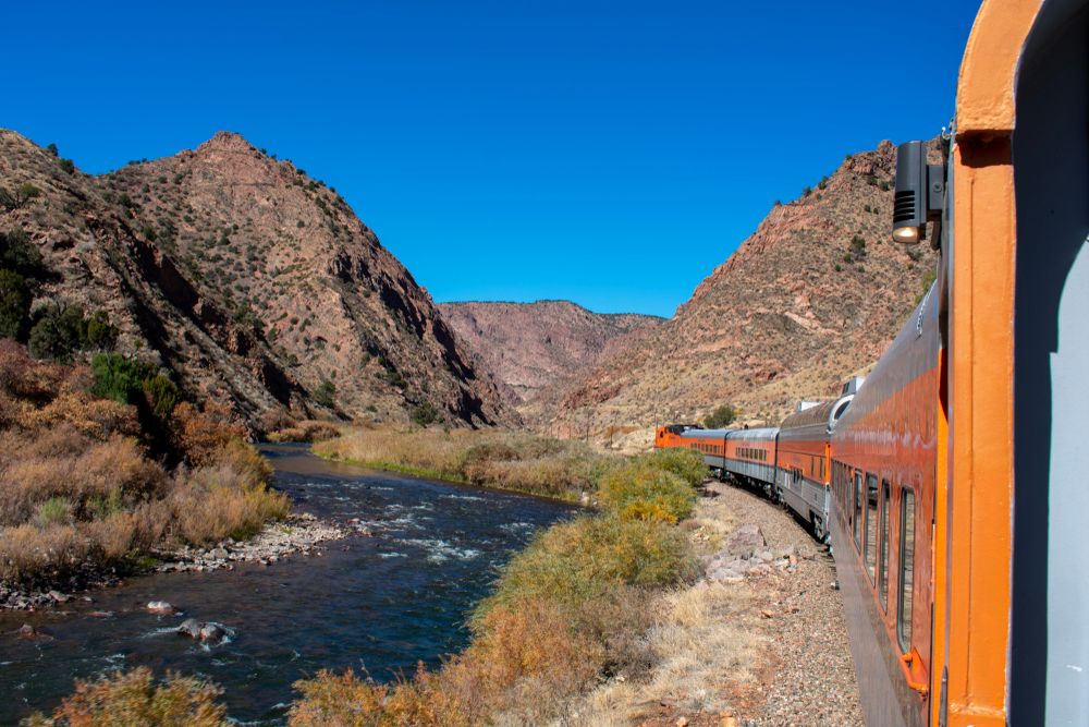 Body of Royal Gorge Route Railroad's train
