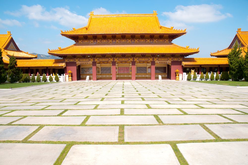 Exterior of the Buddhist Hsi Lai Temple