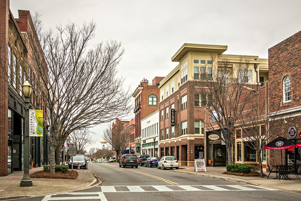 Buildings along Downtown Rock Hill