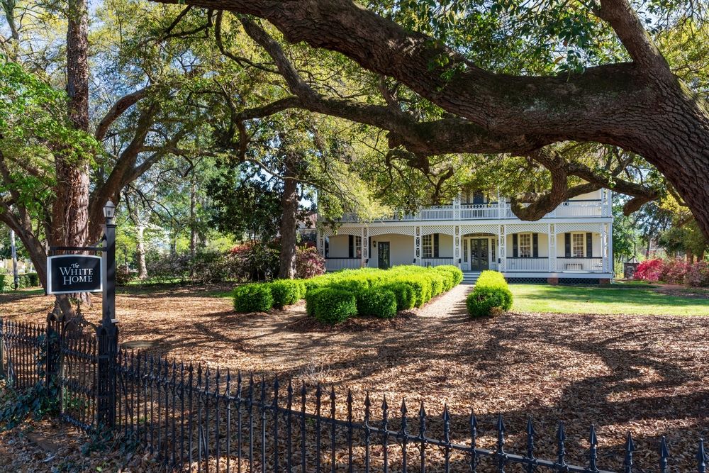 View of the White Home from outside the fence