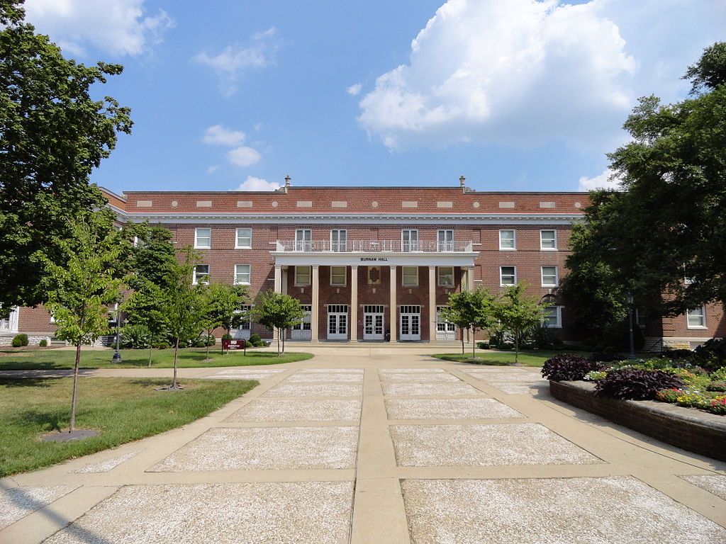 Exterior of burnham hall at eastern kentucky university.