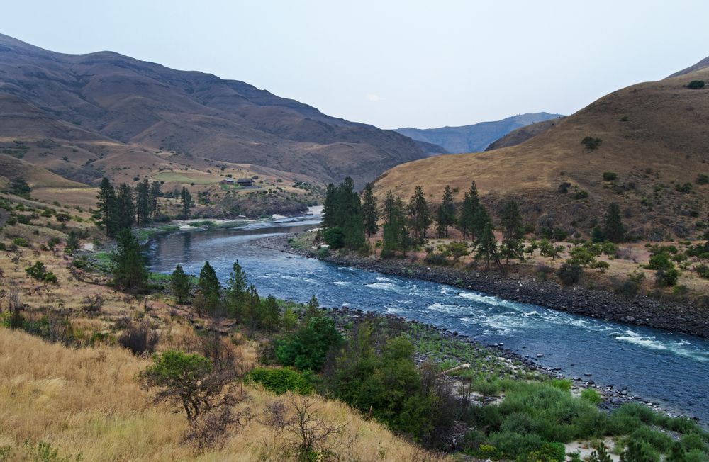 Scenic view of Lower Salmon River