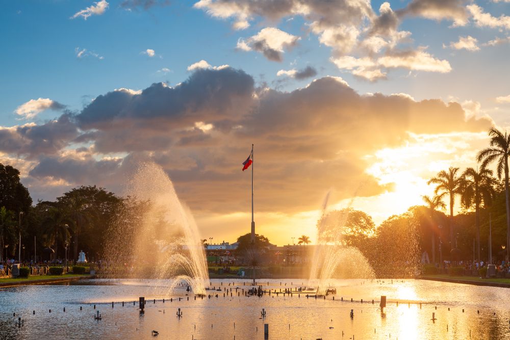 Rizal Park in Manila
