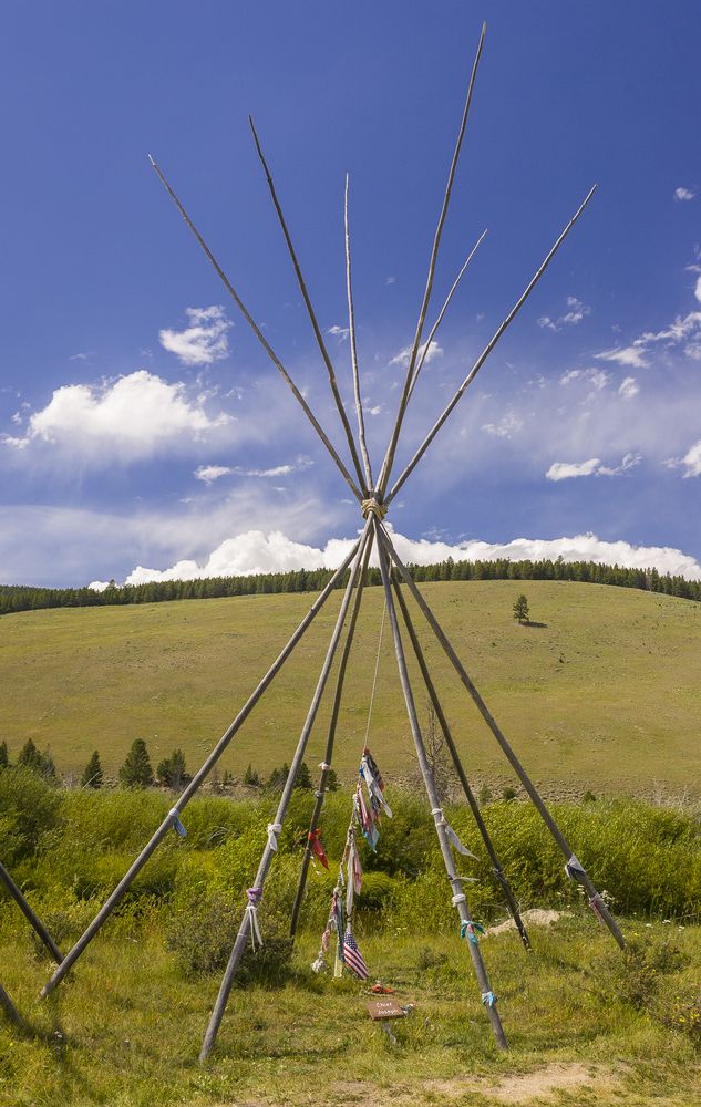 Tepee pole at Big Hole National Battlefield