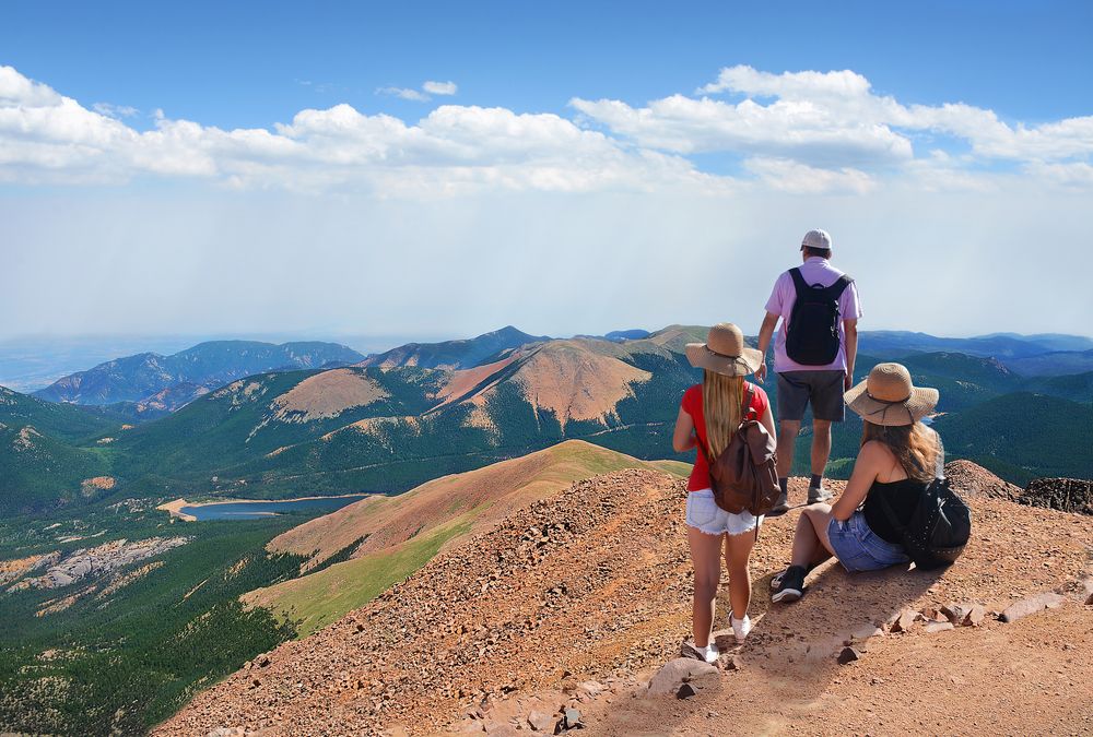 Hikers at Pikes Peak
