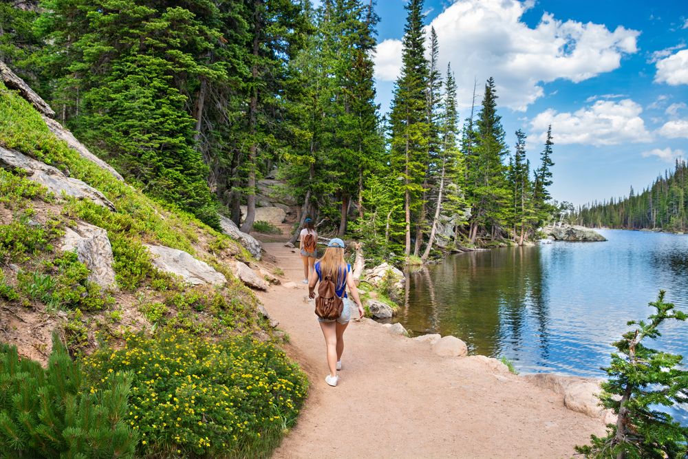 Hikers at Rocky Mountain National Park