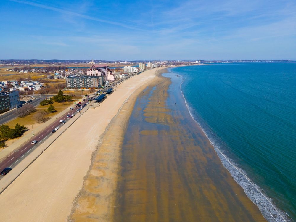 Aerial view of Revere Beach