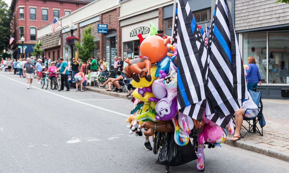 Parade float at the Maine Lobster Festival