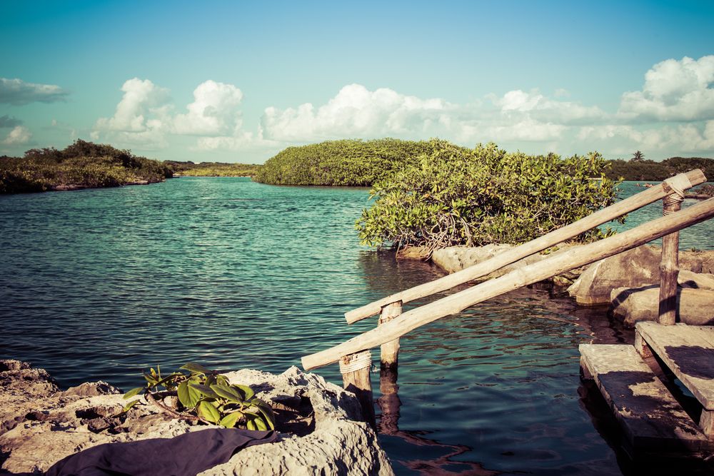 Daytime view of Yal-Ku Lagoon