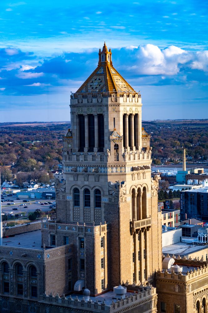 Aerial view of The Plummer Building