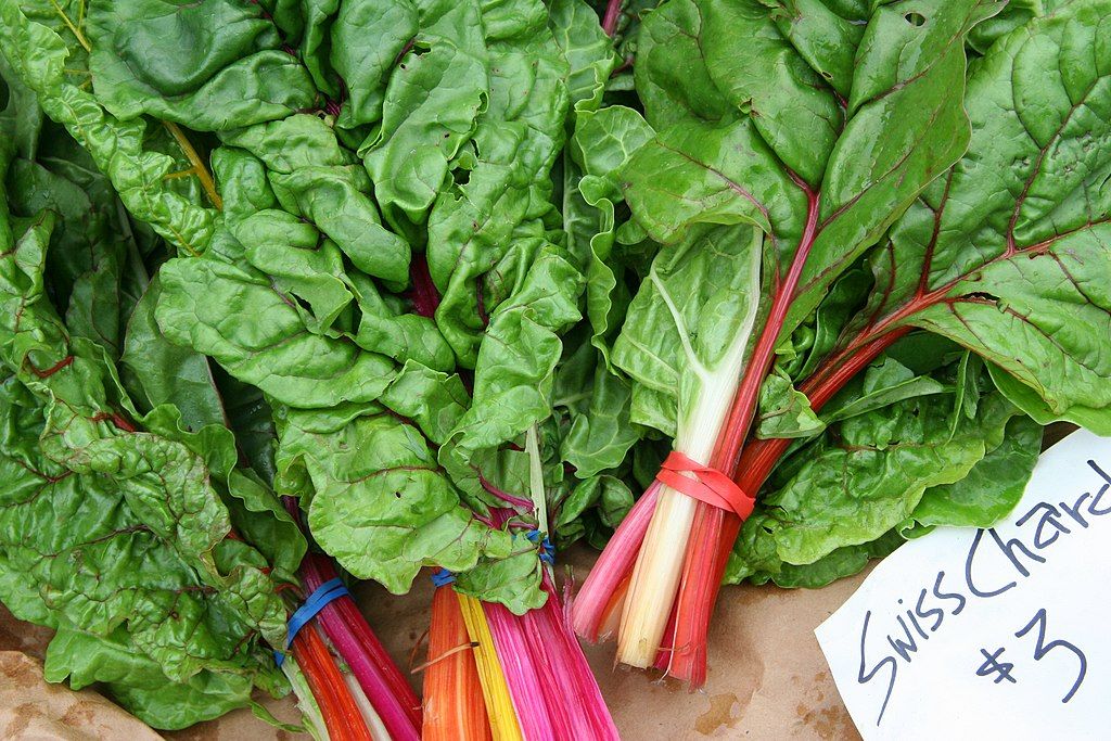 Fresh swiss chard at Rochester Farmers Market