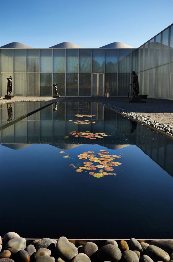 Reflecting pool in front of the North Carolina Museum of Art