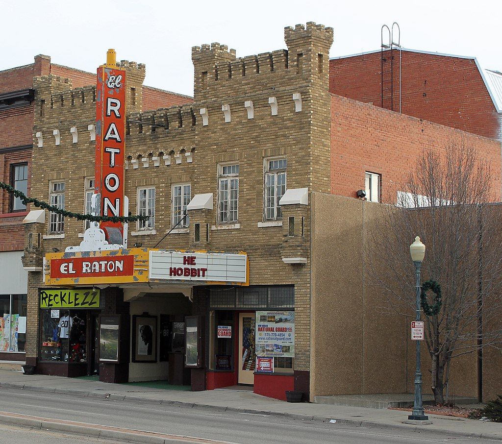 Exterior of El Raton Theater at Raton Downtown Historic District